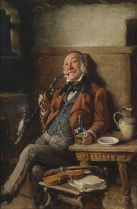 Mußestunde [Leisure Hour] [1906] by Hermann Kern [1838–1912]